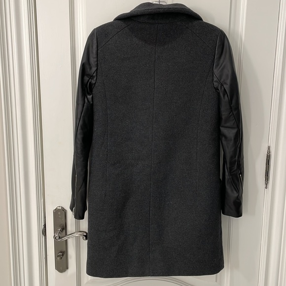 Wilfred Cocoon Jacket with Leather Sleeves - Picture 3 of 6